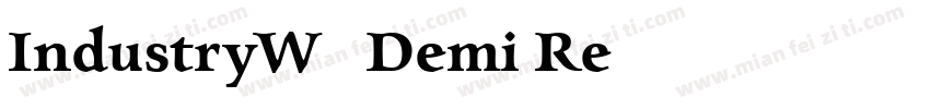 IndustryW00-Demi Re字体转换